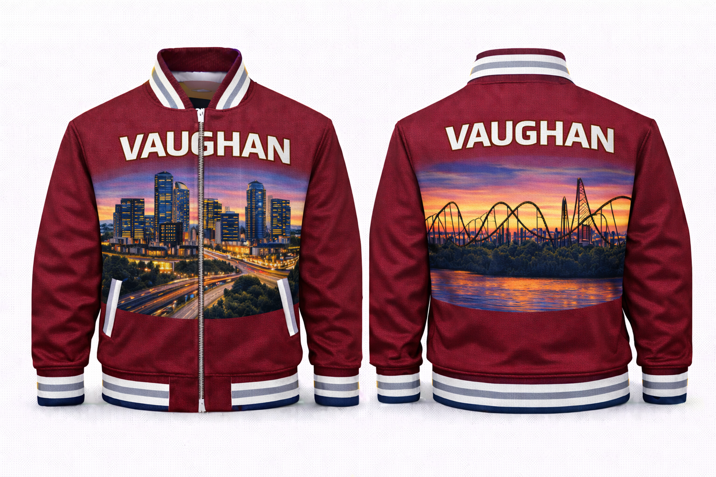 Vaughan City Scapes Varsity Jacket Design No. 17011