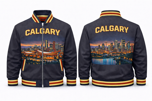 Calgary City Scapes Varsity Jacket Design No. 3011