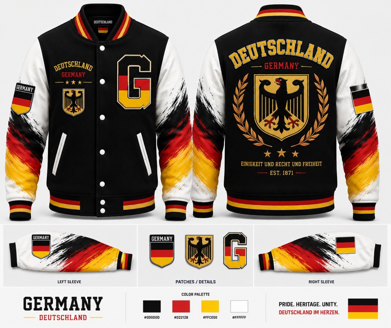 Deutschand Varsity Jacket