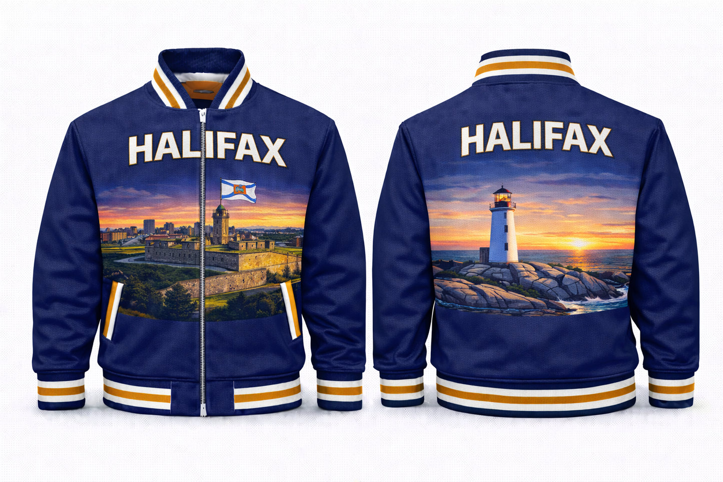 Halifax City Scapes Varsity Jacket Design No. 13011