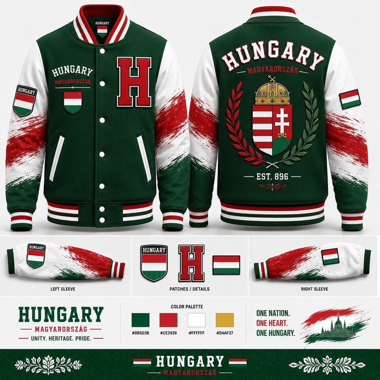 Hungary Varsity Jacket