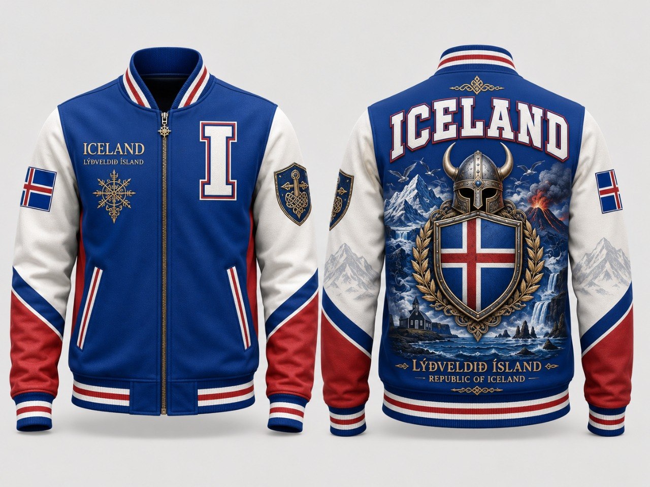 Ice land Varsity Jacket