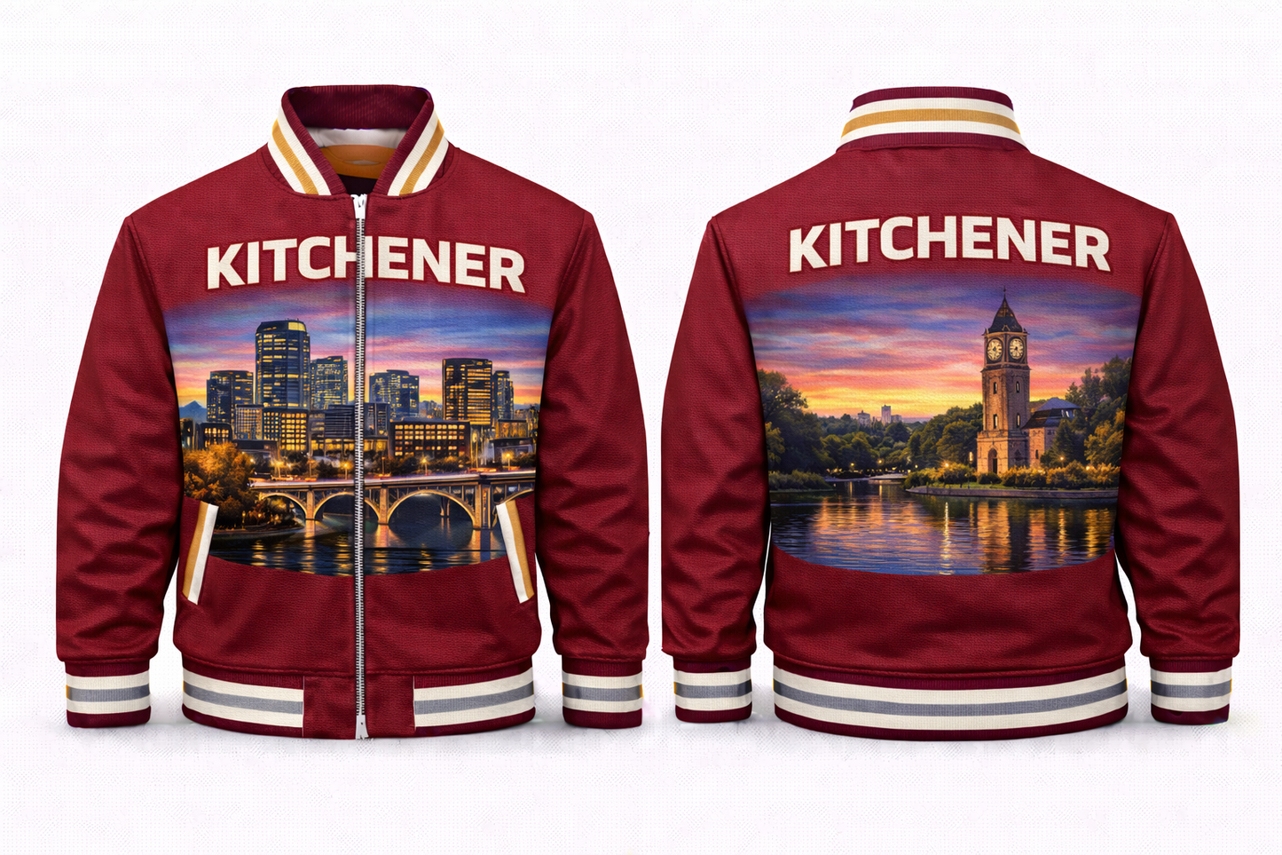 Kitchener City Scapes Varsity Jacket Design No. 20011