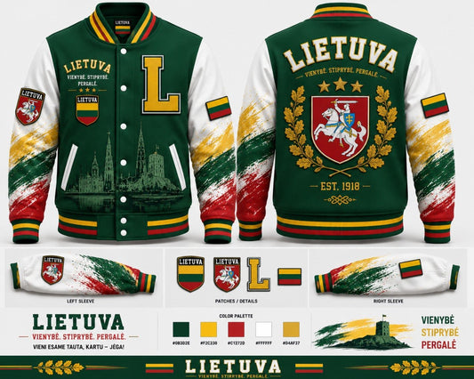 Lietuva Varsity Jacket