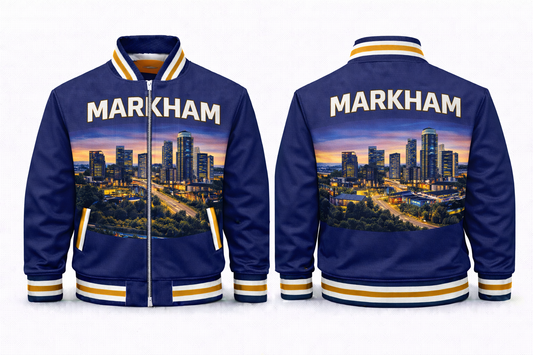 Markham City Scapes Varsity Jacket Design No. 16011