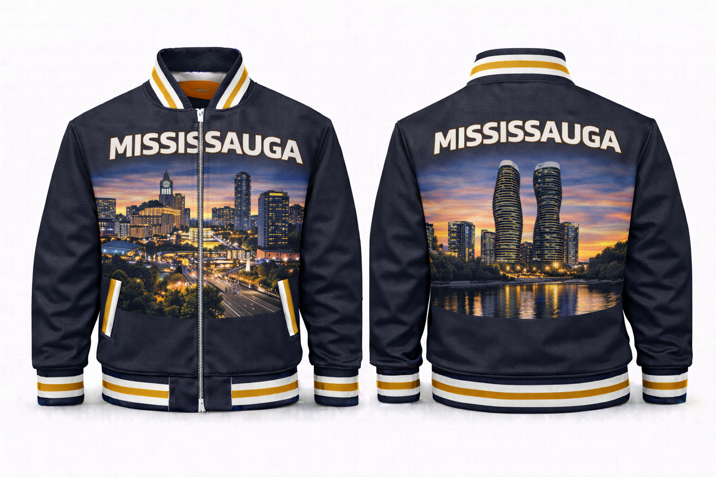 Mississauga City Scapes Varsity Jacket Design No. 7011
