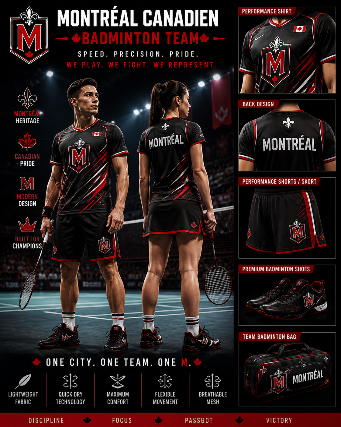 Montreal Badminton Uniform