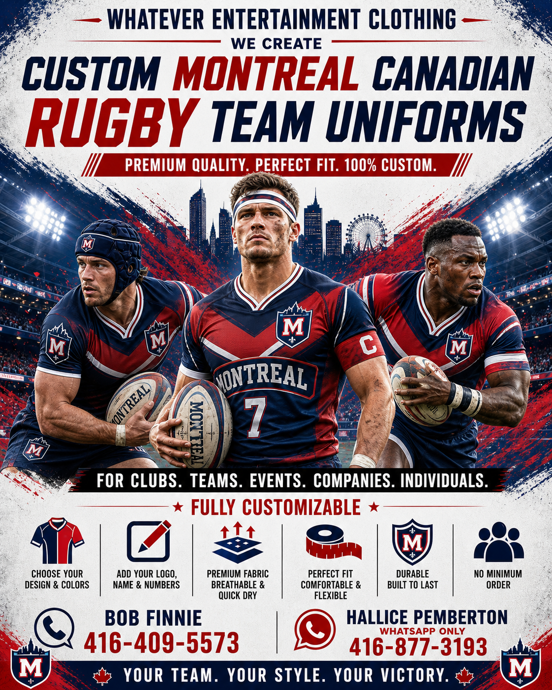 Montreal Rugby Uniform