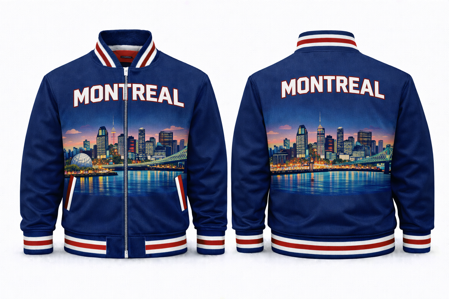 Montreal City Scapes Varsity Jacket Design No. 2011