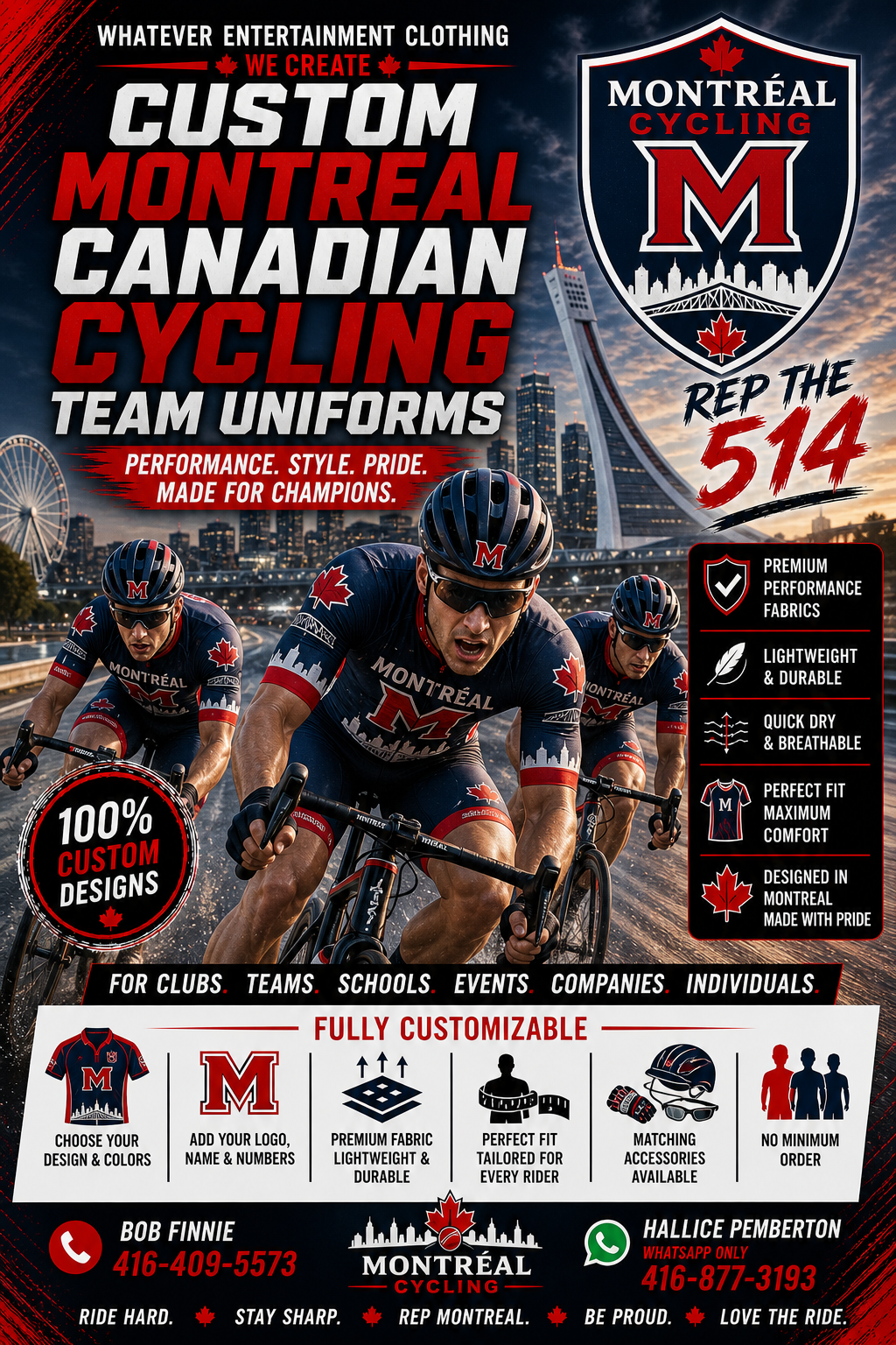 Montreal Cycling Uniform