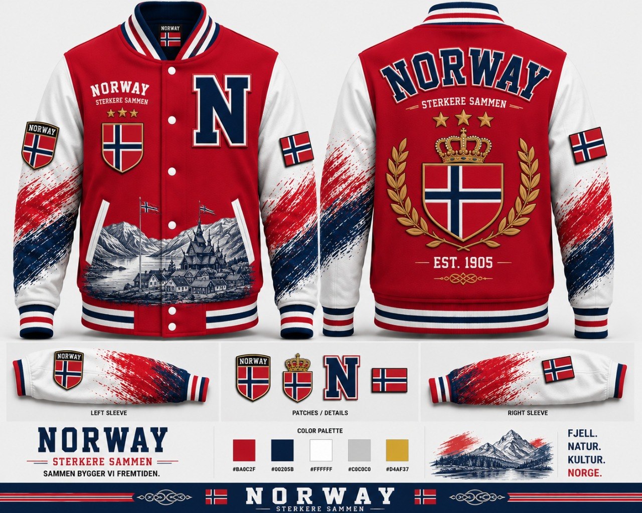 Norway Varsity Jacket