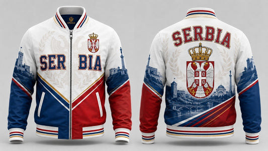 Serbia Varsity Jacket