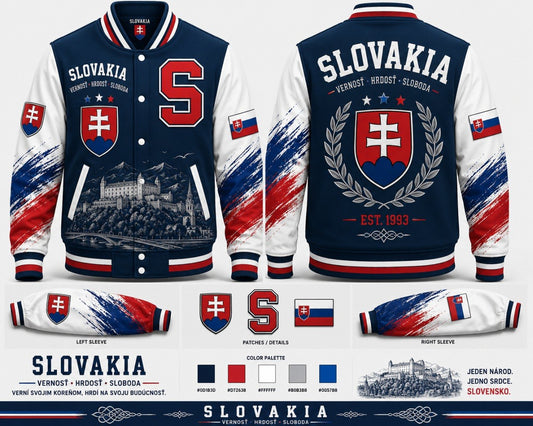 Slovakia Varsity Jacket