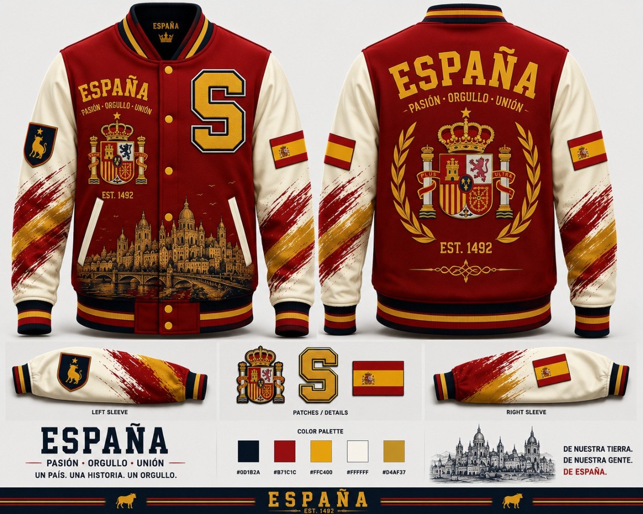 Spain Varsity Jacket