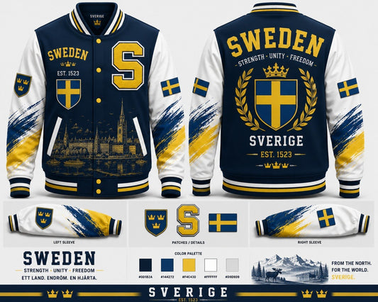 Sweden Varsity Jacket