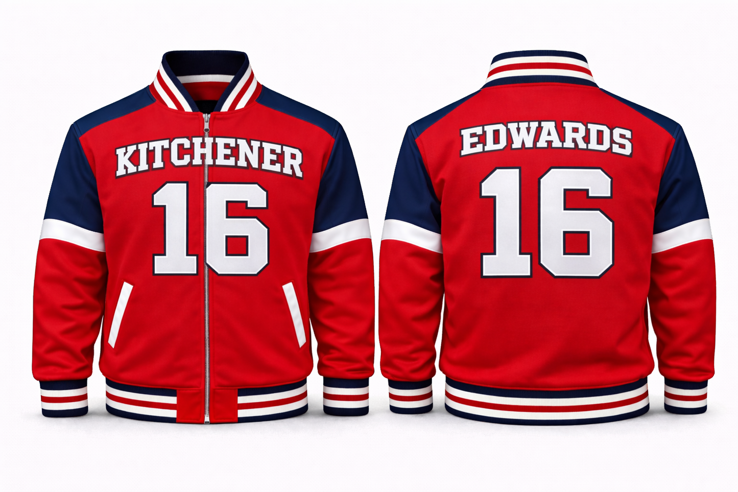 Canada OHL Kitchener Varsity Jacket Design No. 10011