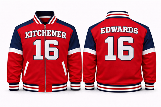 Canada OHL Kitchener Varsity Jacket Design No. 10011