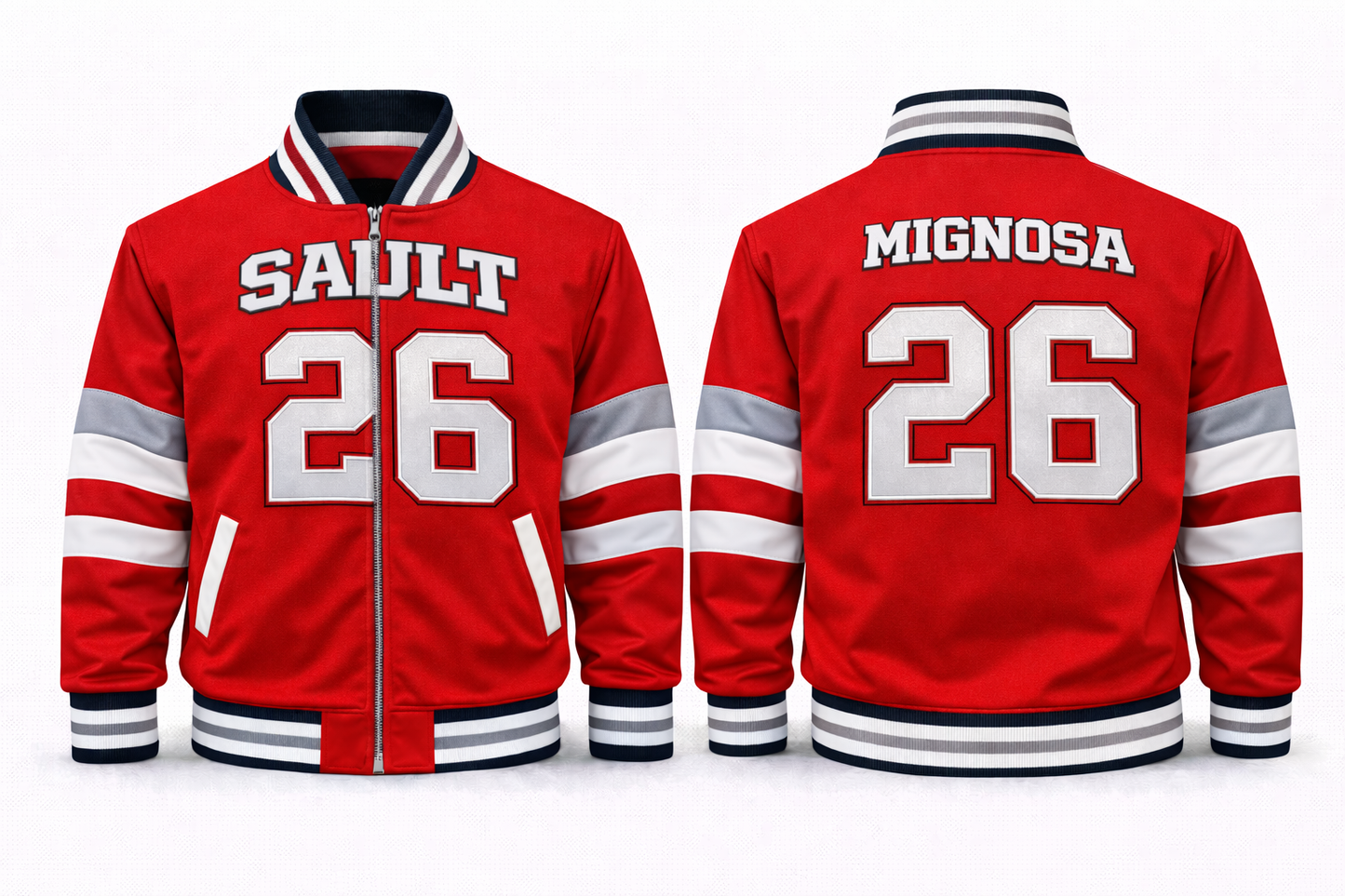 Canada OHL Sault Varsity Jacket Design No. 6011