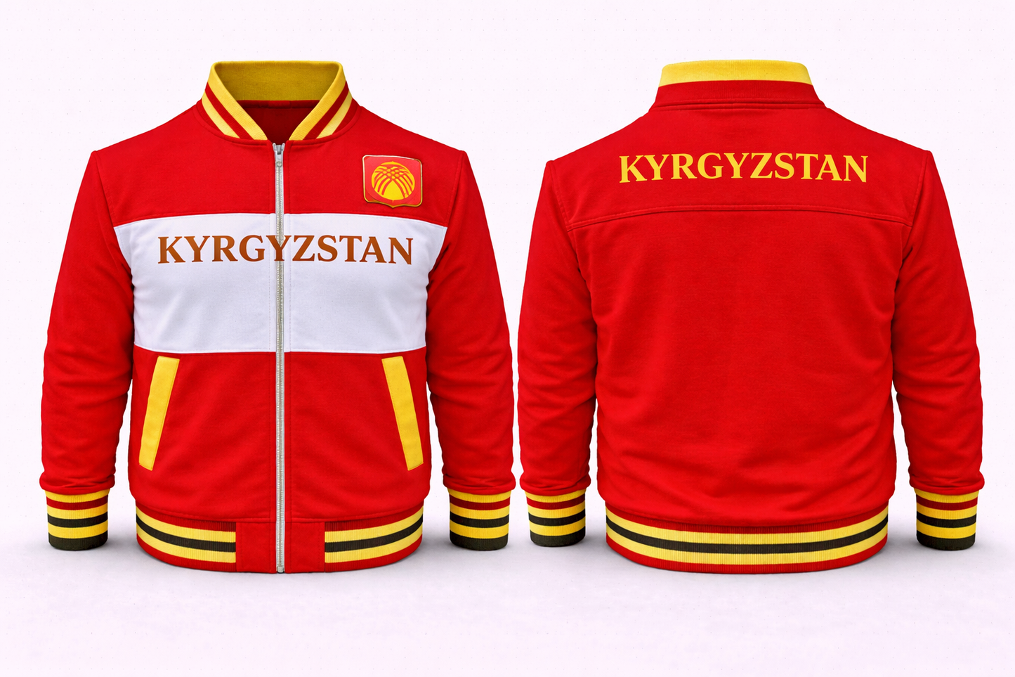 Kyrgyzstan Varsity Jacket No. 24011