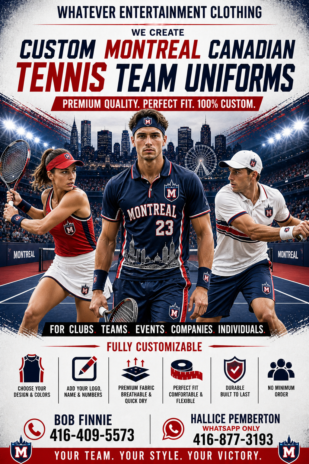 Montreal Tennis Uniform