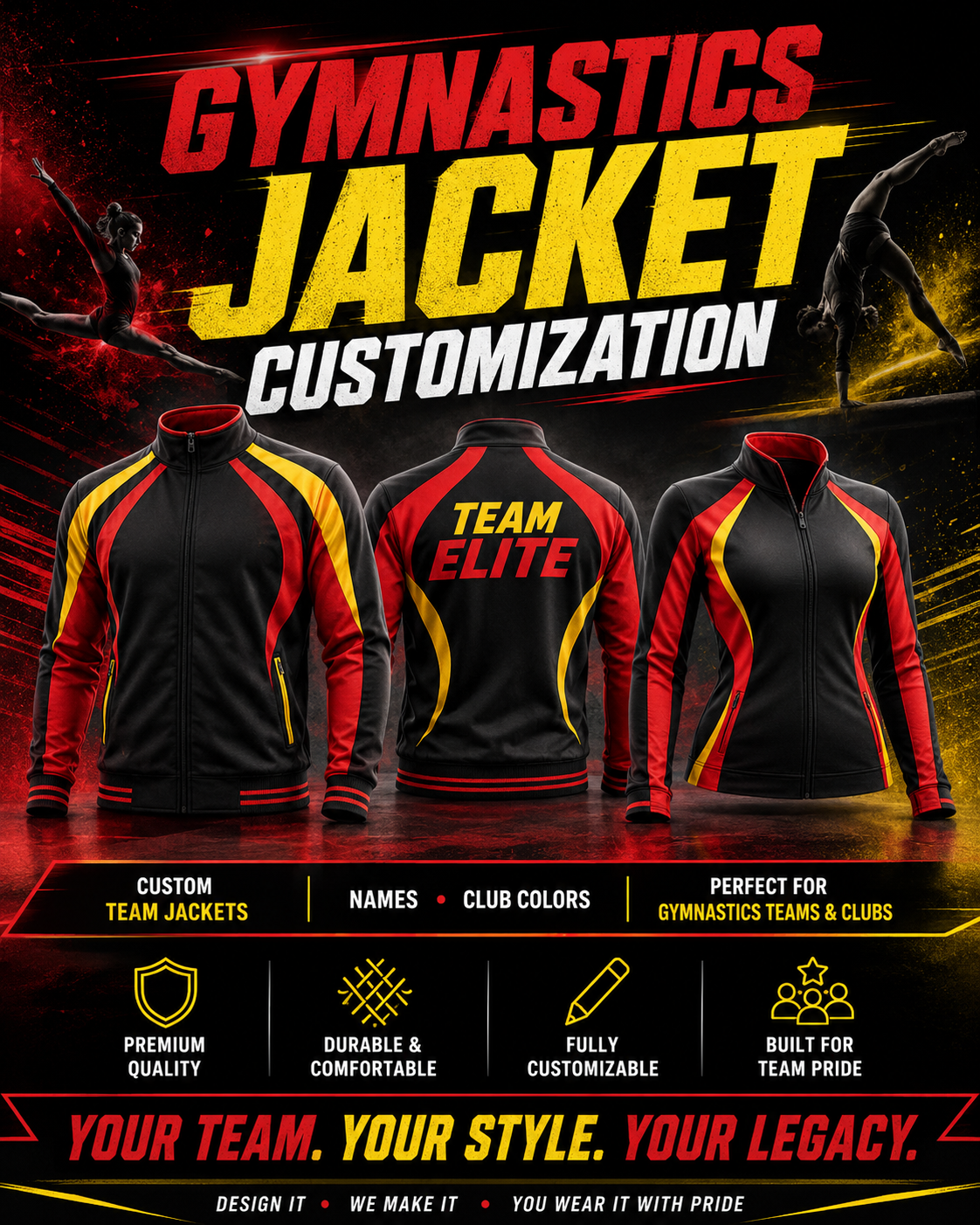 Gymnastics Jacket Customization